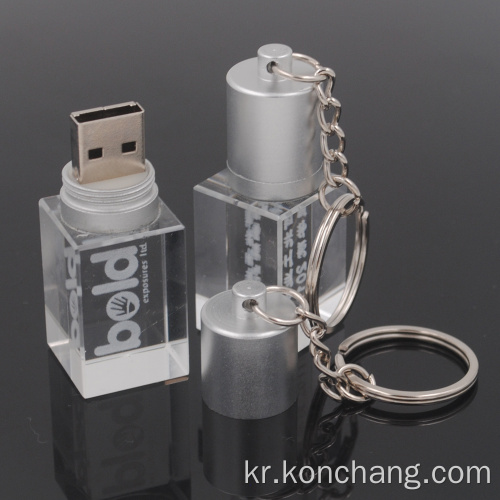 주문을 받아서 만들어지는 병 유리 USB 섬광 드라이브